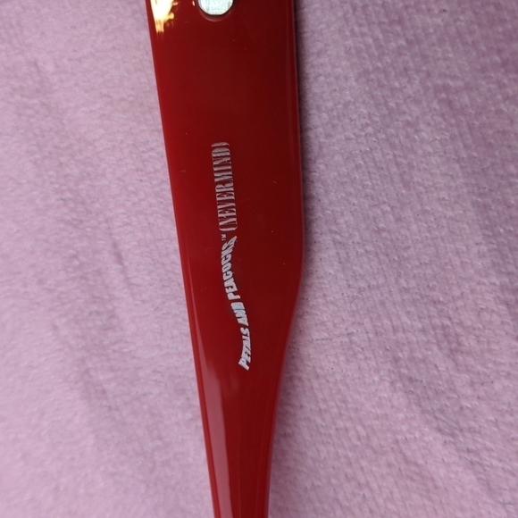 Petals and Peacocks Red Skinny Sunglasses - Picture 4 of 5